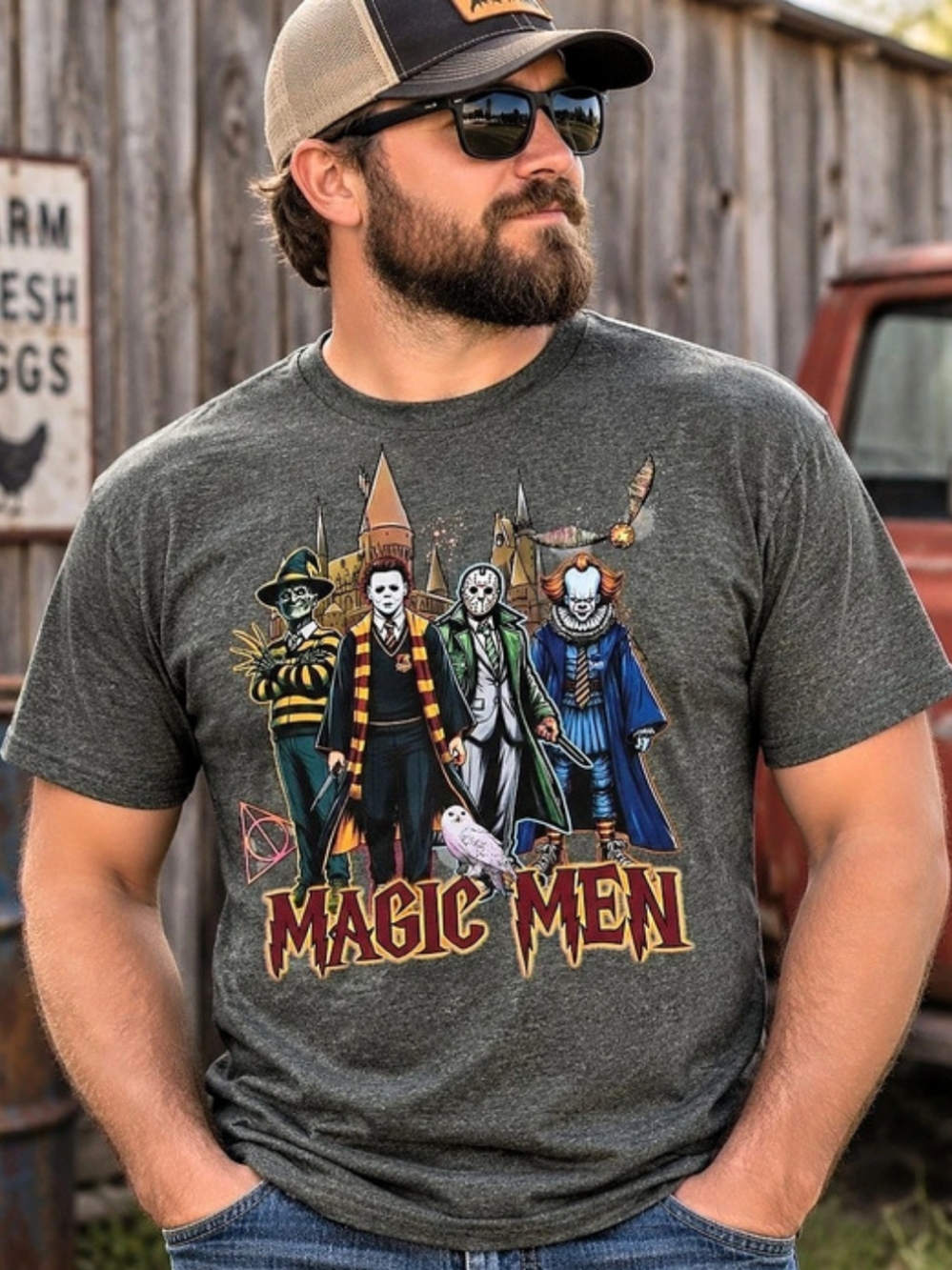 Magic Men Graphic Tee. New.